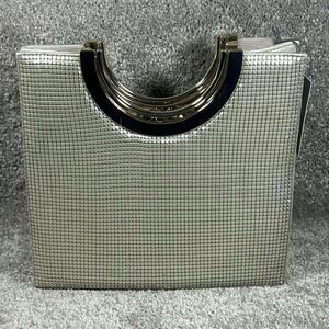 Whiting & Davis Mesh Metal Handbag Metal Handle Evening Bag